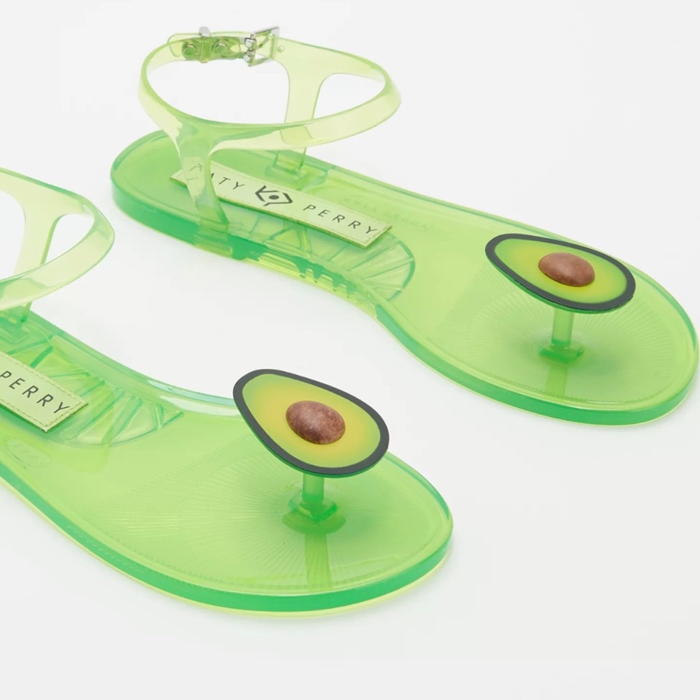 KATY PERRY AVOCADO SANDALS. NWOT